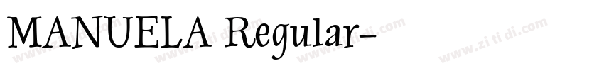 MANUELA Regular字体转换